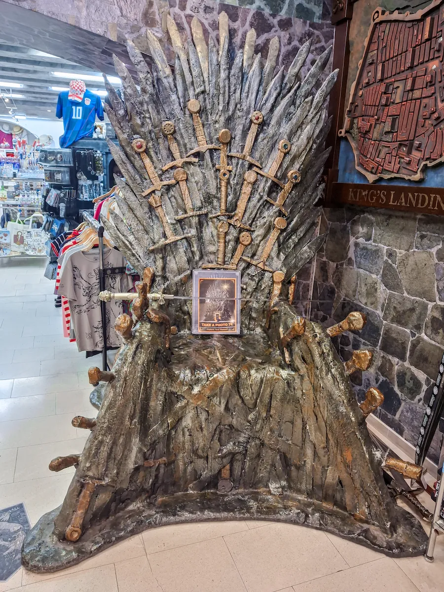 Iron Throne replica inside House of Game shop