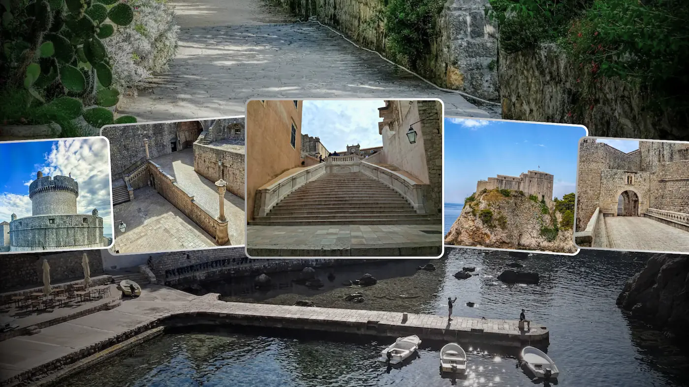 The historic monastery exhibition space on Lokrum Island