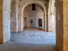 Arched stone passage beside the courtyard area inside Fort Lovrijenac