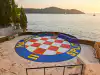 View across the Hotel Belvedere amphitheater toward Lokrum Island