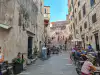 Approaching view of the Jesuit Staircase from Gundulic Square in Dubrovnik Old Town