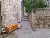 Corner of Margarita Street and Poljana Ruđera Boškovića leading toward the courtyard near St. Margarita Bastion