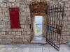 Buža Bar entrance opening in the Dubrovnik City Walls viewed from Margarita Street