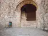 Interior stone archway and steps leading to the top level of Minčeta Tower