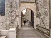 View in front of Ploče Gate looking toward the drawbridge