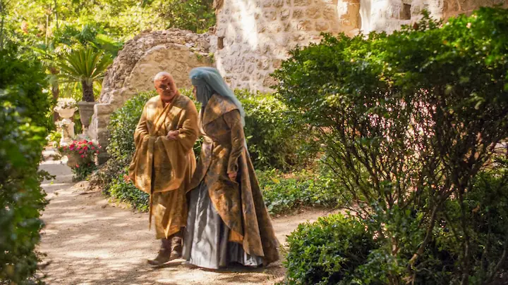 Varys and Olenna Tyrell Garden Scene | Game of Thrones S3E4